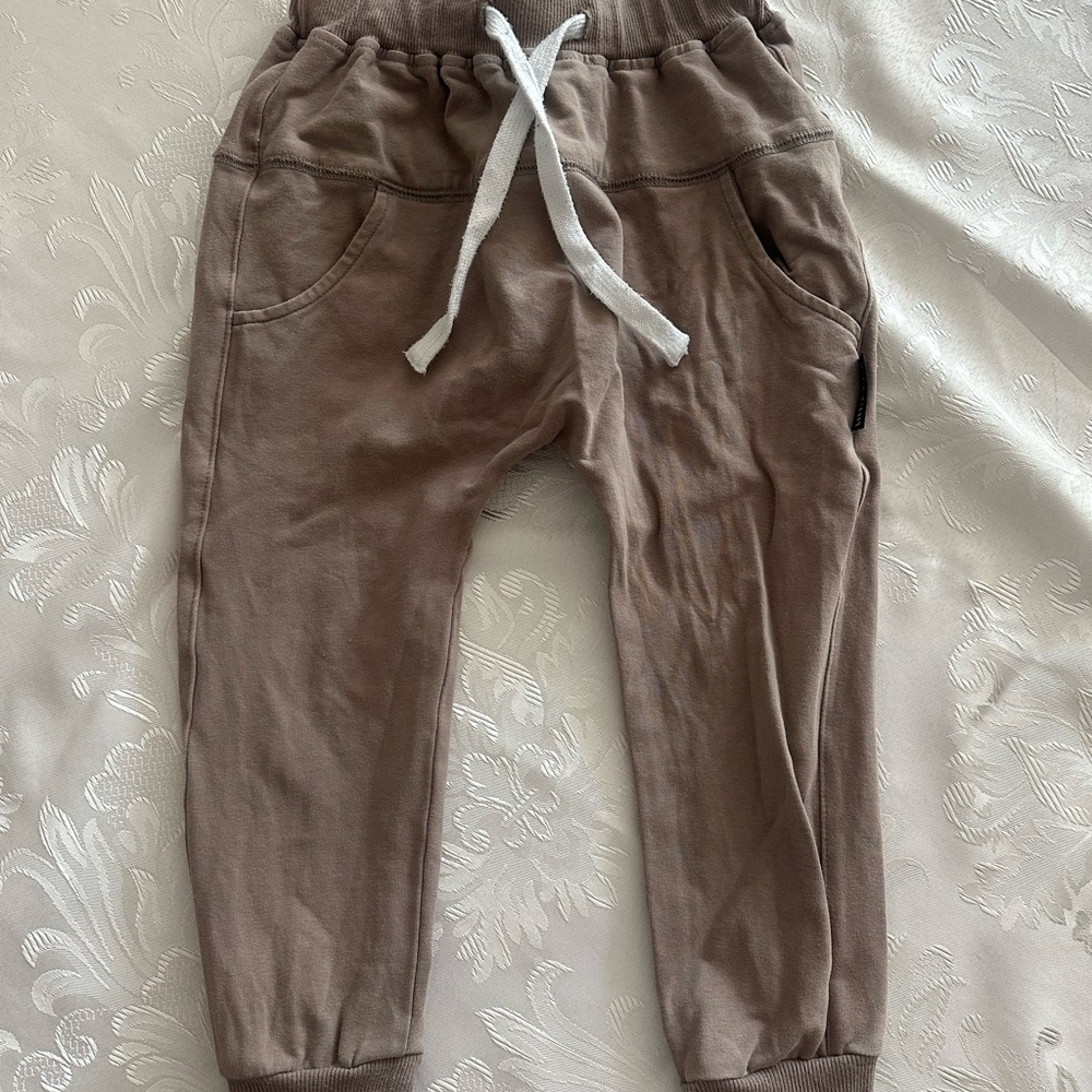 Kids Brown Jogger Pants